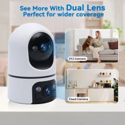 5K 10MP WiFi Home Security Camera Indoor Auto Tracking Video Call Baby Monitor 2-Way Audio Night Vision Pet Dog CCTV Camera