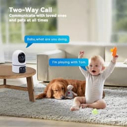 5K 10MP WiFi Home Security Camera Indoor Auto Tracking Video Call Baby Monitor 2-Way Audio Night Vision Pet Dog CCTV Camera