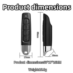 Wireless Remote Control DC 6V 12V 24V 30V 4CH RF Relay Receiver and 433MHZ Transmitter for Garage/Light/Motor/Home Appliance