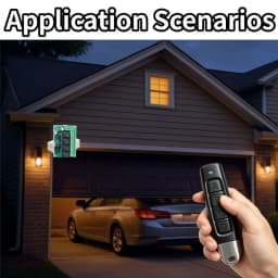 Wireless Remote Control DC 6V 12V 24V 30V 4CH RF Relay Receiver and 433MHZ Transmitter for Garage/Light/Motor/Home Appliance