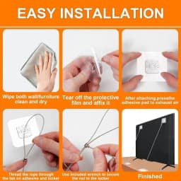 Anti-Tip TV Safety Strap Premium Adjustable Anti-Tip Furniture Fastening Kit Secure Easy Install