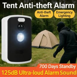 Outdoor Tent Anti-Wolf and Anti-Theft Alarm, Camping Security Electronic Sentinel, Remote Control Infrared Human Body Sensor