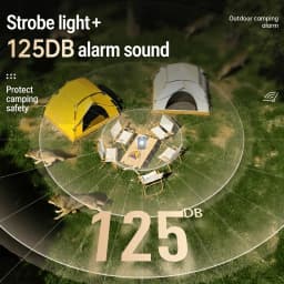 Outdoor Tent Anti-Wolf and Anti-Theft Alarm, Camping Security Electronic Sentinel, Remote Control Infrared Human Body Sensor