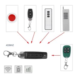 433MHZ 433.92mhz Wireless Remote Control Garage Door Opener Remote Control Duplicator Clone Learning Rolling Code