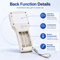 10 Frequency RFID NFC Duplicator 125KHz 13.56MHz Smart Card Reader Writer USB Programmer Encrypted Key Fob Tag Replicator Copier