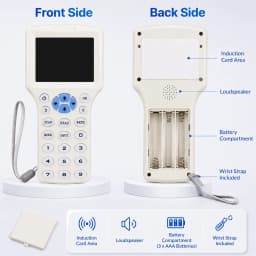 10 Frequency RFID NFC Duplicator 125KHz 13.56MHz Smart Card Reader Writer USB Programmer Encrypted Key Fob Tag Replicator Copier