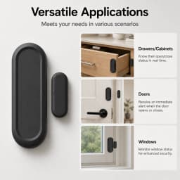 Tuya Zigbee Wifi Door Sensor Window Entry Sensor Security Burglar Magnetic Sensor Alarm Smart Life Work With Alexa Google Home