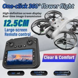 Hot New ES800PRO Brushless RC Drones 4.3-inch Screen Remote Control Professional 8K HD Dual Camera FPV UAV Helicopter Boy Toy