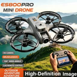 Hot New ES800PRO Brushless RC Drones 4.3-inch Screen Remote Control Professional 8K HD Dual Camera FPV UAV Helicopter Boy Toy