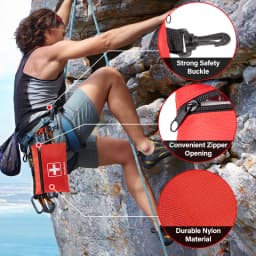 57-Piece First Aid Kit Mini Outdoor Survival Gear for Camping, Travel, Car, Office, Home Emergency & IFAK Medical Bag