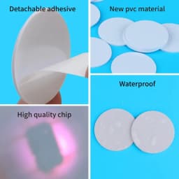 NFC 215 Tag Sticker, 504 Bytes, Rewritable NFC Label, Self-Adhesive, Wide Compatibility with All NFC-Enabled Devices