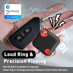 New Dual System Tracker for iOS or Android Bluetooth Tracking Tag Item Locator Keys Bag Work with iOS Find My or Google Find Hub
