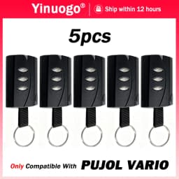 For PUJOL VARIO 433.92MHz Black Garage / Gate Remote Control Only Compatible With PUJOL VARIO 433MHz Command Transmitter