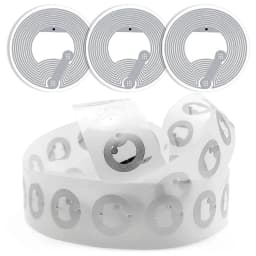 50PCS NTAG213 NFC Sticker Tags 144 Byte Rewritable Blank Adhesive Labels Compatible with All NFC Enabled Smartphones
