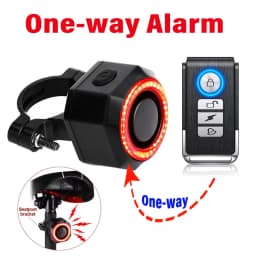Awapow One/Two Way Vibration Alarm Wireless for Motorcycle Bicycle Bike Car Carbon Fiber Alarm Recharge 121dB Anti-theft Sensor