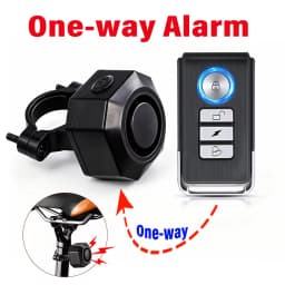 Awapow One/Two Way Vibration Alarm Wireless for Motorcycle Bicycle Bike Car Carbon Fiber Alarm Recharge 121dB Anti-theft Sensor