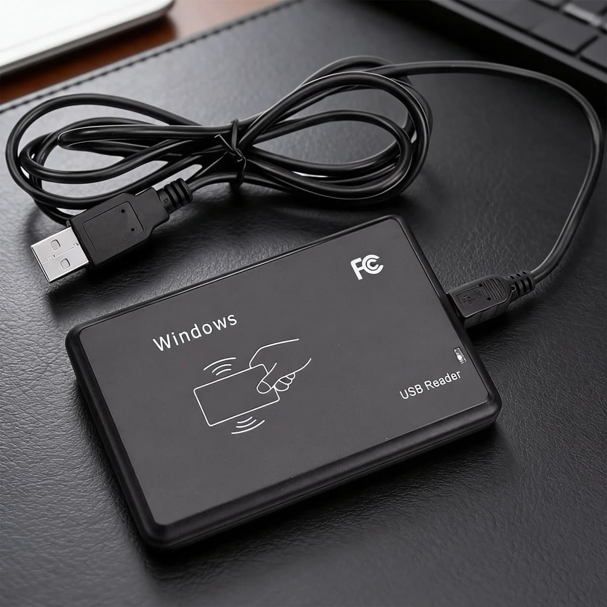 NFC Reader with USB Interface Access Control Encrypted Programmer with LED Indicator/Buzzer Compatible for Windows Linux MacOS