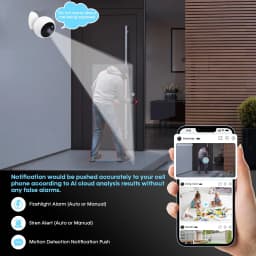 5MP 2K Magnetic Battery Security Camera Wireless WiFi Camera AI Motion Detection Indoor Outdoor HD CCTV Home Surveillance