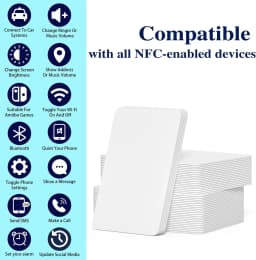 10-5PCS NFC215 Black Cards Rewritable NFC Ntag215 PVC Cards Blank Easy Convenient Programmable NFC Business Card Chip 504Bytes