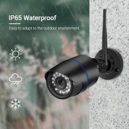 Hamrolte 5MP Wifi Camera Bullet Waterproof Outdoor Wireless IP Camera Audio Record IE Browser Xmeye Cloud RTSP iCSee