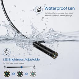 TYPE-C Android Endoscope Camera 7MM/5.5MM Lens Waterproof Probe USB-C Car Inspection Borescope with 6LEDs for Android Phones PC