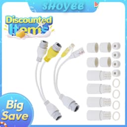 Waterproof IP PoE Ethernet Splitter Adapter RJ45 Fits Connectors for Security Camera Installation Ethernet Cable Management