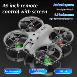 New ES800 Drone With WIFI FPV Hovering Professional 4K Camera Pocket Color Iights Remote Control Aircraft 360° Obstacle Toy Gift