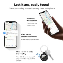 HOCO E100 Smart GPS Tracker Mini Tag Anti-Lost Device with Case for iOS Apple Find My App Car Key Pet Kids Thin Locator Finder
