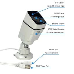HD 720p/1080p AHD Analog Security Camera Night Vision DVR CCD For Outdoor Indoor Waterproof Home Office CCTV Surveillance Camera