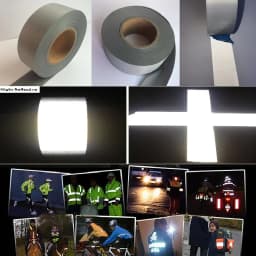 1/2/4 Inch High Visibility Reflect Warning Reflective Safety Fabric Garment Accessories Scotchlite Tape
