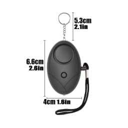 130db Personal Safety Alarm Keychain Anti-Wolf Self Defense Loud Scream Emergency Alert for Girl Child Women Security Protect