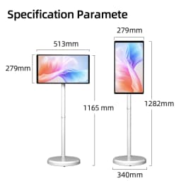 2026 Fashion Popular 21.5 Inch Battery-power Android 13 Lg Stand By Me Tv In-cell Touch Screen Gym Gaming Live Room Smart Tv