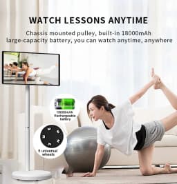 2026 Fashion Popular 21.5 Inch Battery-power Android 13 Lg Stand By Me Tv In-cell Touch Screen Gym Gaming Live Room Smart Tv