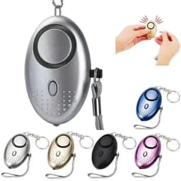 1-3pcs Personal Alarm With LED Light 130DB Anti Lost Wolf Self-Defense Safety Attack Emergency Alarms For Women Kids Elder