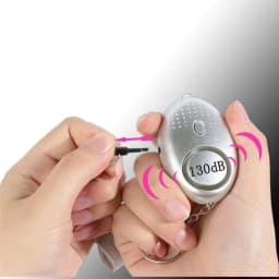 1-3pcs Personal Alarm With LED Light 130DB Anti Lost Wolf Self-Defense Safety Attack Emergency Alarms For Women Kids Elder