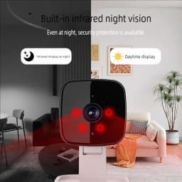1080P WiFi Window Camera Full Color Night Vision Two-Way Audio Through Window Indoor Home Security Baby Monitor Camera