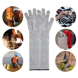 1/2PCS Level 5 HPPE Safety Sleeves Anti Cut Arm Puncture Gloves Cutting Resistant Bracers Protector Household Breathable Gloves