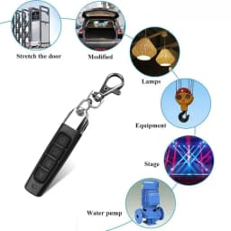 KEBIDUMEI 433MHz RF Cloning Remote Control Garage Gate Door Opener Key Duplicator Home Security Rolling Code Remote Transmitter