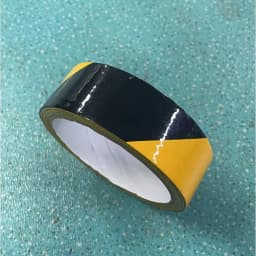YITAPE Black Yellow Hazard Warning Tape PVC Safety Caution Barrier Tape Waterproof for Indoor Outdoor 3cm 5cm 7cm * 18M 1 Roll