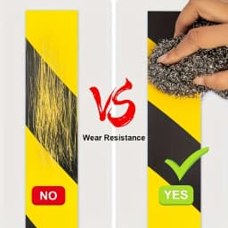 YITAPE Black Yellow Hazard Warning Tape PVC Safety Caution Barrier Tape Waterproof for Indoor Outdoor 3cm 5cm 7cm * 18M 1 Roll