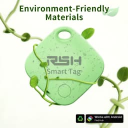 RSH 4-Pack Security GPS Tracker Car Wallet Pets Anti Loss Eco Smart Tag for Google's Find Hub Android Locator for Xiaomi Pixel