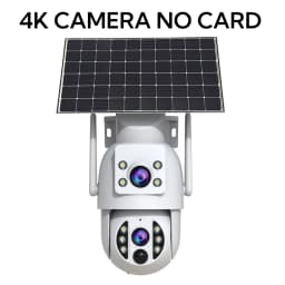 JOOAN 4K Outdoor Solar WiFi Camera Dual Lens Motion Detection Night Vision Low Power Battery IP Camera CCTV Security Protection
