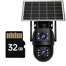 JOOAN 4K Outdoor Solar WiFi Camera Dual Lens Motion Detection Night Vision Low Power Battery IP Camera CCTV Security Protection