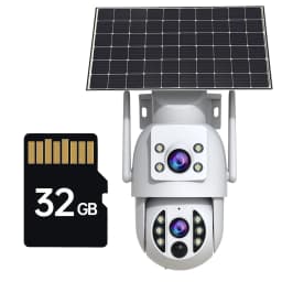 JOOAN 4K Outdoor Solar WiFi Camera Dual Lens Motion Detection Night Vision Low Power Battery IP Camera CCTV Security Protection