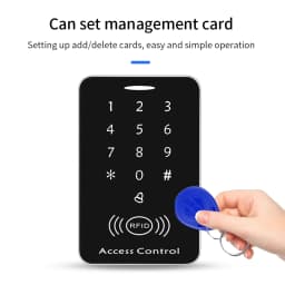 Smart RFID Anti Duplication Card Reader 125KHz ID Access Control Keypad Encrypted Card Reader With Interface 1000 Users