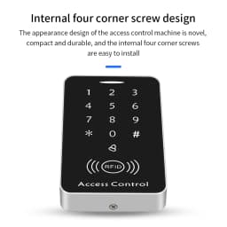 Smart RFID Anti Duplication Card Reader 125KHz ID Access Control Keypad Encrypted Card Reader With Interface 1000 Users