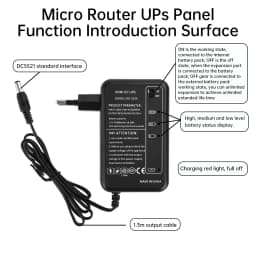 Portable Mini UPS AC 100-240V to DC 5V 9V 12V For Modem CCTV Camera Wi-Fi Router Amplifier LED Strip Panel Amplifier EU/US Plug