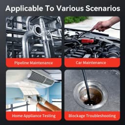 Two-Way 360° Rotating Borescope, 1080P Camera, Endoscope with Light, 6mm Waterproof Probe, Endoscope with Android/iOS Phone