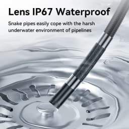 Two-Way 360° Rotating Borescope, 1080P Camera, Endoscope with Light, 6mm Waterproof Probe, Endoscope with Android/iOS Phone