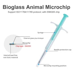 20pcs Pet Microchip 134.2khz FDX-B ISO11784/11785 Universal Standard Dog Microchip Implant RFID Chip For Dogs Cat Identification